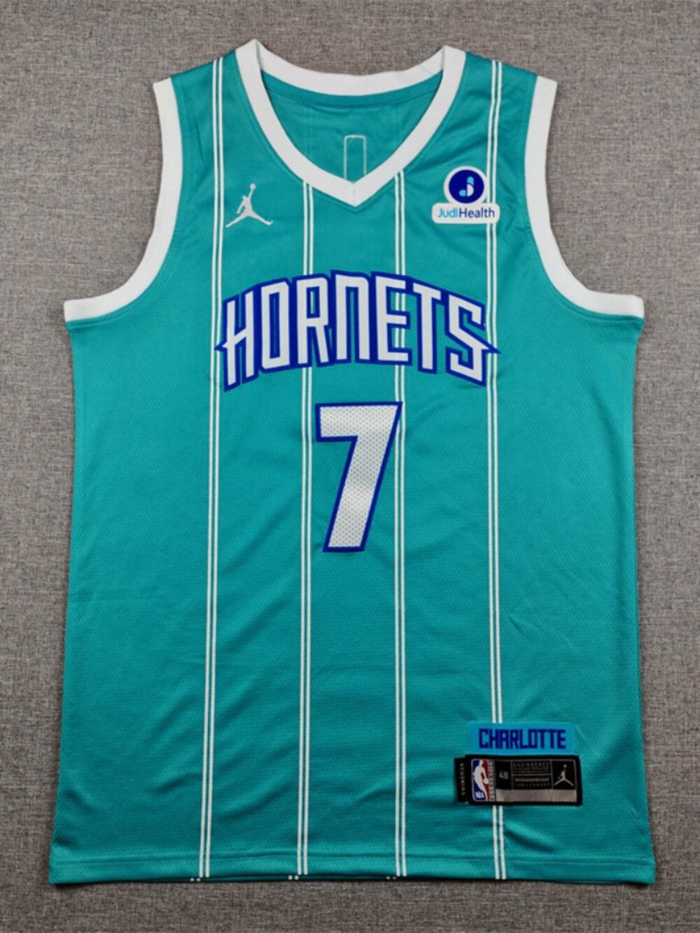Men's Charlotte Hornets Inspired Teal Jersey #7
